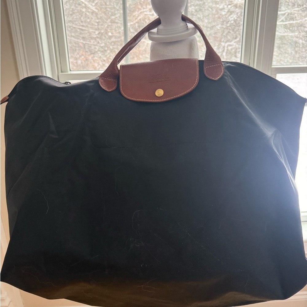 Longchamp Le Pliage large travel tote